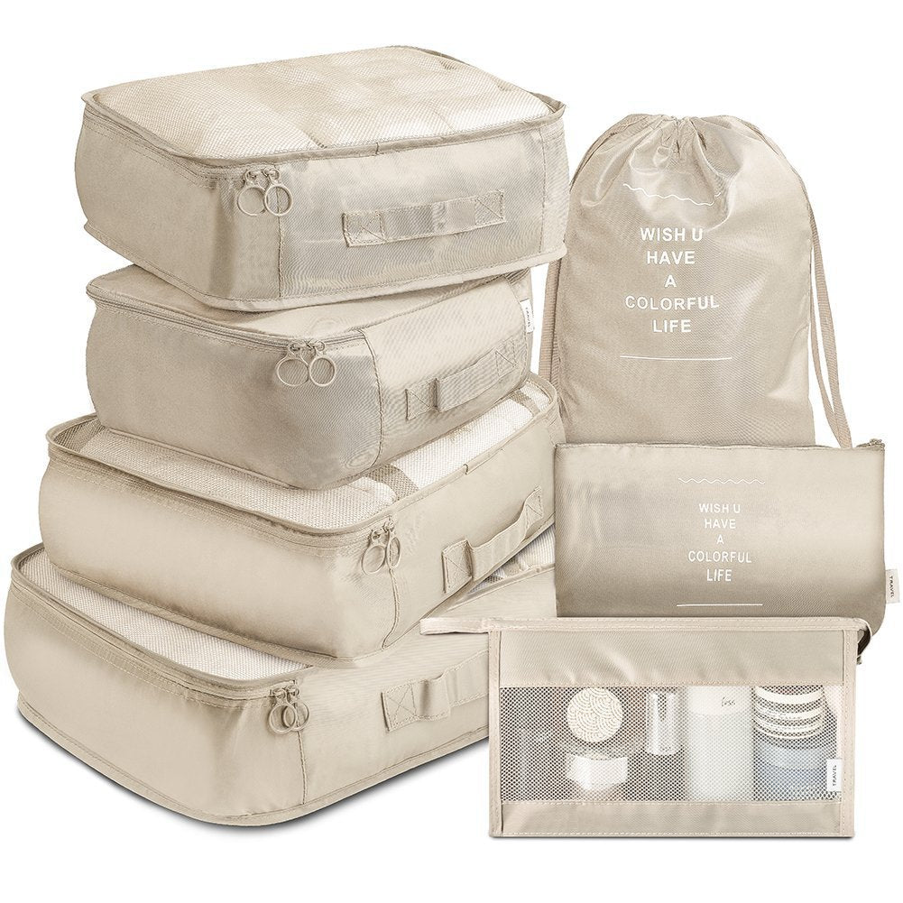 Conjunto de 7 Piezas de Organizadores de Bolsas de Viaje