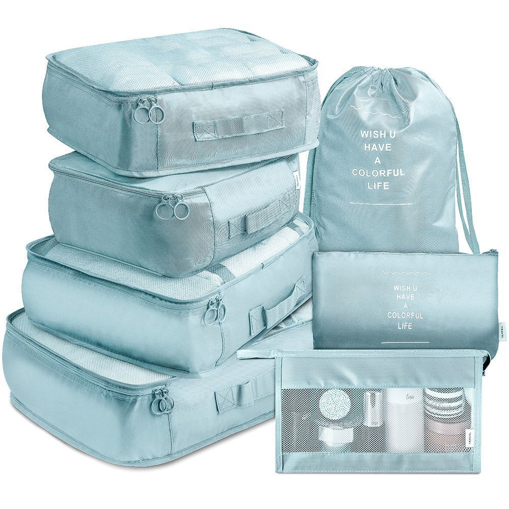Conjunto de 7 Piezas de Organizadores de Bolsas de Viaje