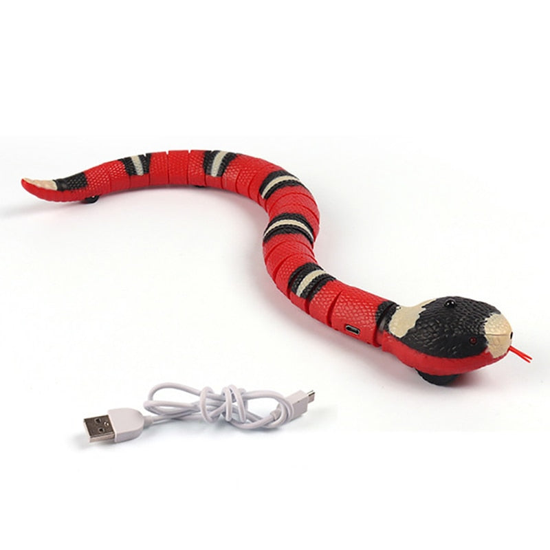 Juguetes para Gatos Automáticos Interactivos Serpiente Inteligente con Sensor de Movimiento
