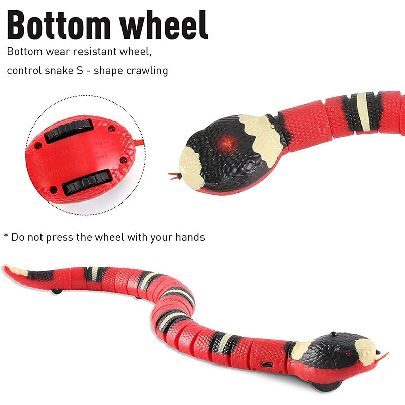 Juguetes para Gatos Automáticos Interactivos Serpiente Inteligente con Sensor de Movimiento