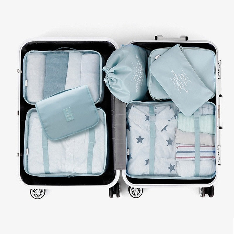 Conjunto de 7 Piezas de Organizadores de Bolsas de Viaje
