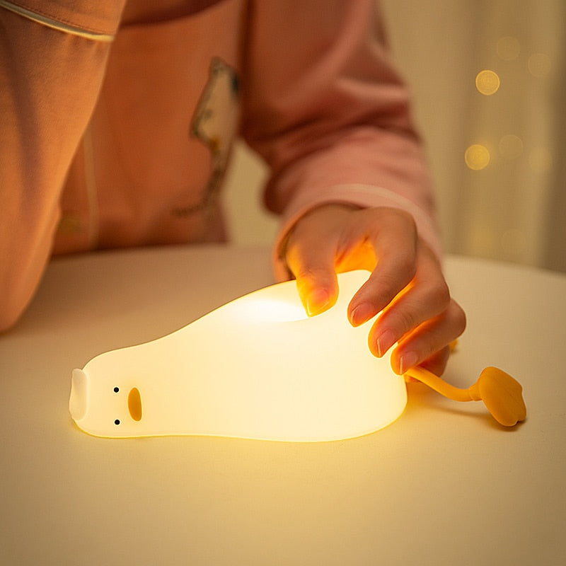 Lámpara Recargable con Diseño Divertido de Pato