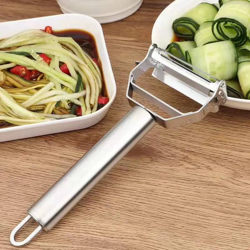 Pelador de Verduras de Cocina de Acero Inoxidable