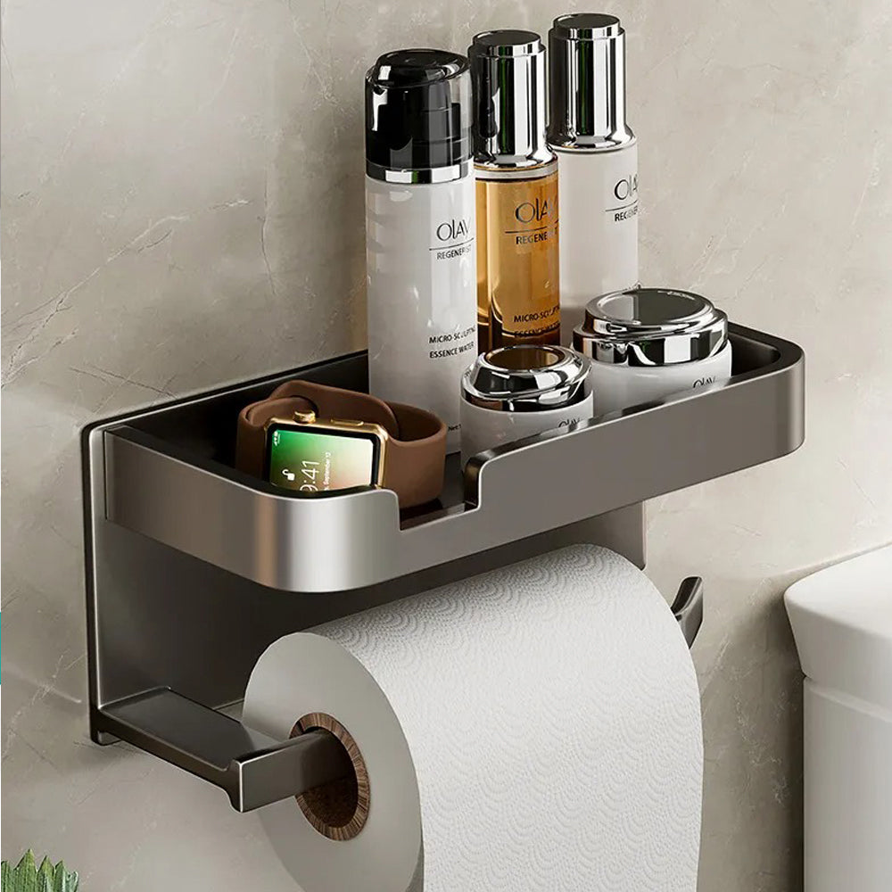 Porta Papel Higiénico de Aleación de Aluminio para Baño