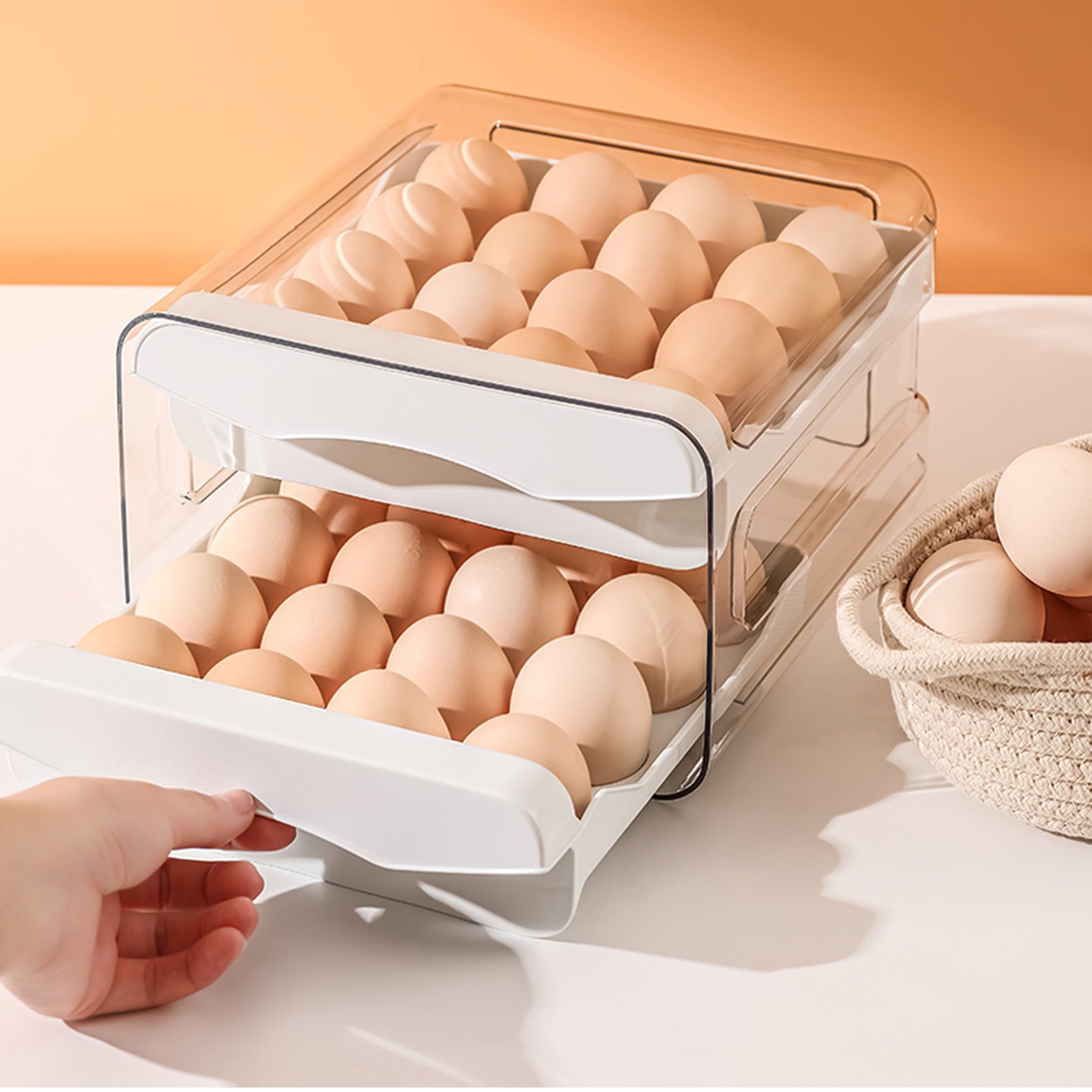 Organizador de Almacenamiento de Huevos para Refrigerador